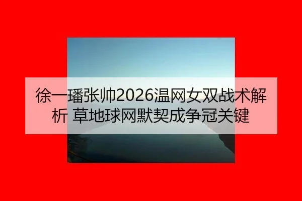 徐一璠张帅2026温网女双战术解析 草地球网默契成争冠关键